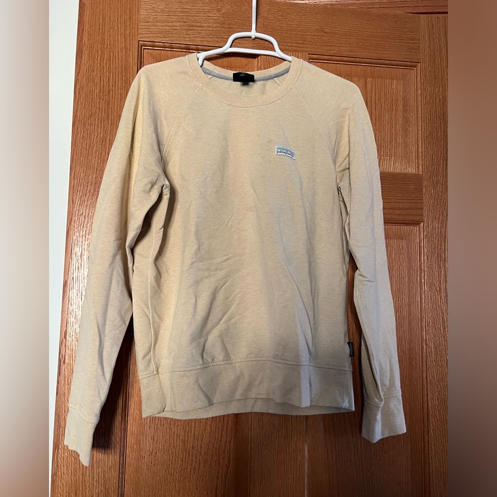 Patagonia Organic Cotton Light Tan Sweatshirt